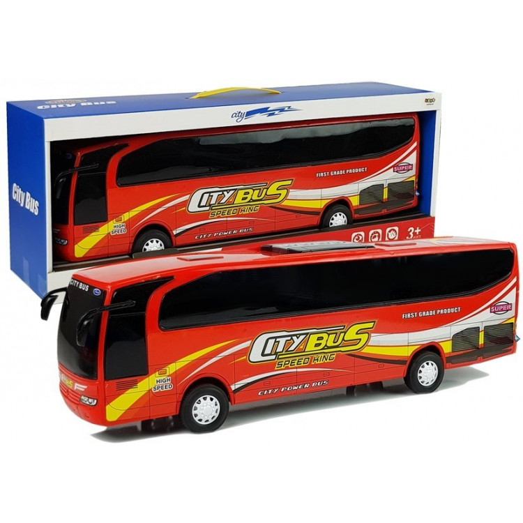 Autobus mestský 54 cm - červený